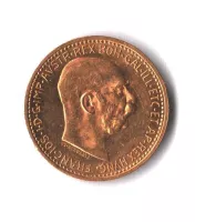 10 Korun(1910-Au 900-3,4g-ražba bz)