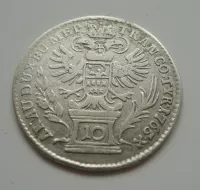 10 Krejcar, 1765, M. Terezie, Transylvánie