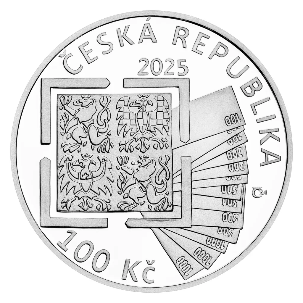 100 Kč(2025-Celní správa), stav PROOF, etue a certifikát