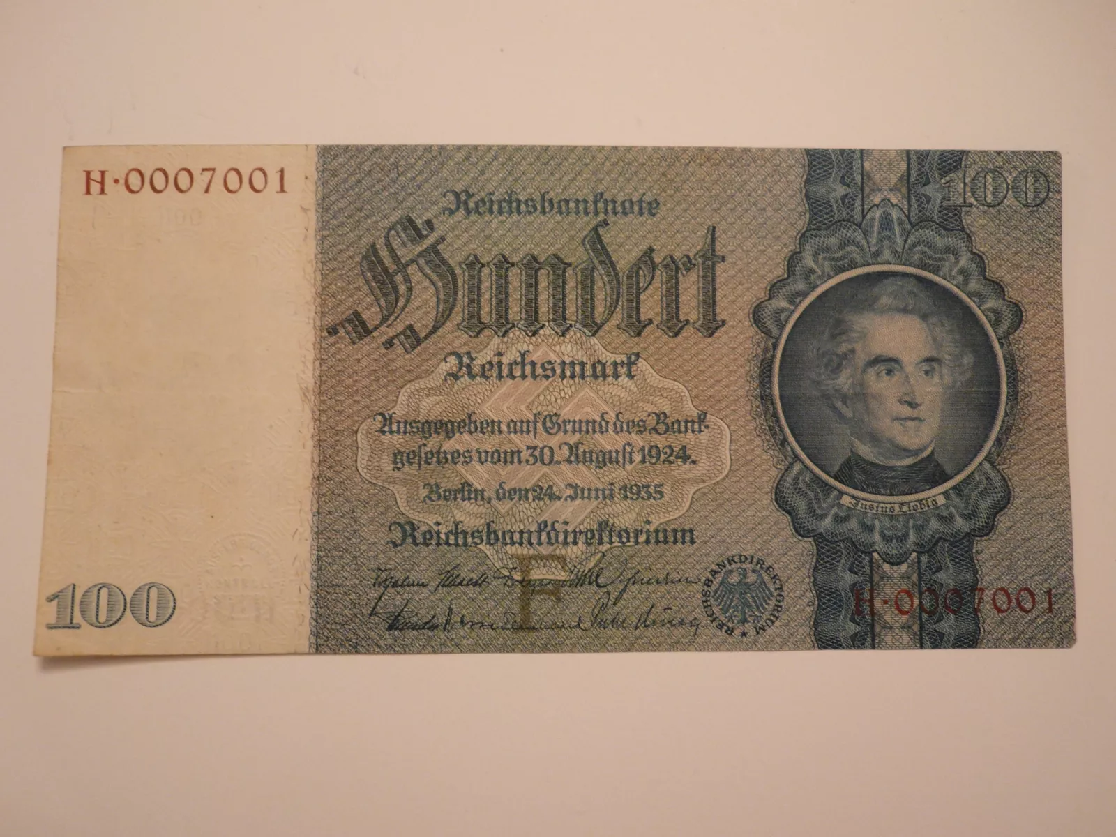 100 Marek, 1924, Německo