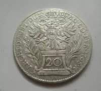 20 Krejcar, 1765, M.Terezie, Vídeň Rakousko