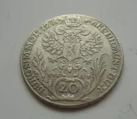 20 Krejcar, 1772, M.Terezie, Čechy Praha