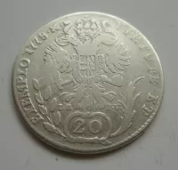 20 Krejcar, 1778 C, Josef II., Čechy Praha