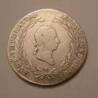 20 Krejcar, 1827 E, František II. Rakousko