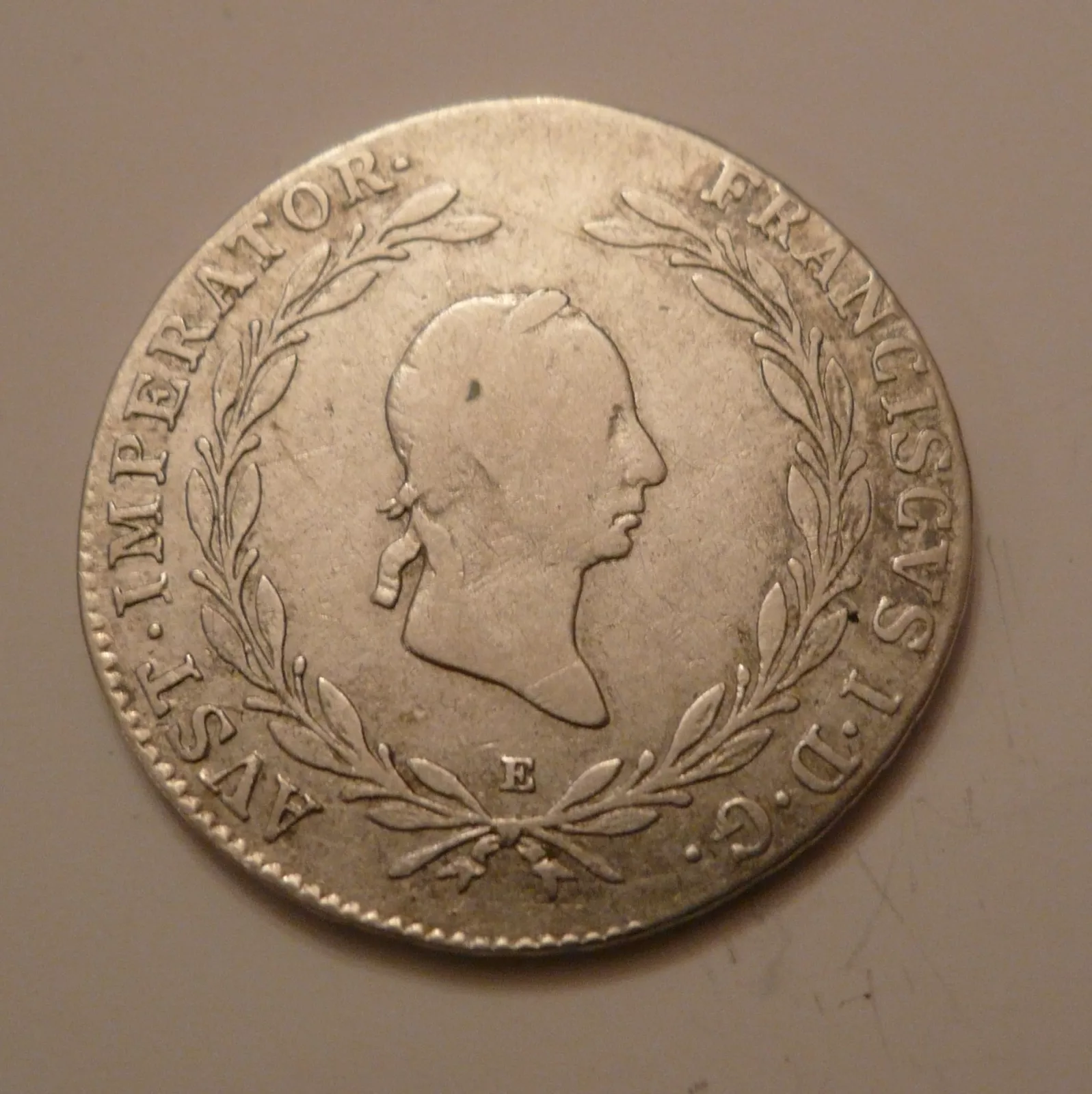 20 Krejcar, 1827 E, František II. Rakousko
