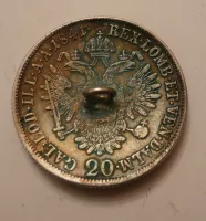 20 Krejcar, 1841 A, František II., KNOFLIK, Rakousko