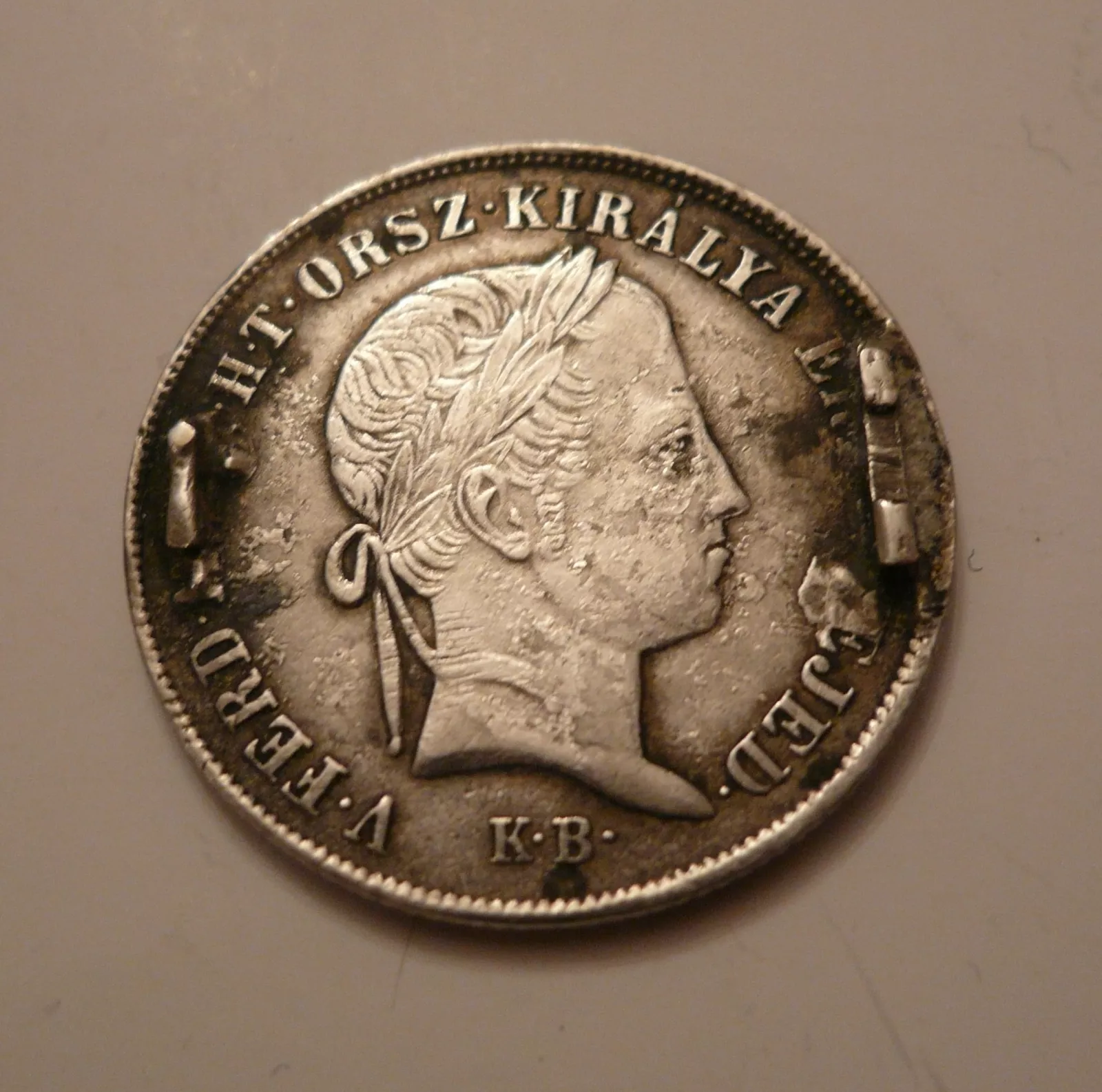 20 Krejcar, 1848 KB, Ferdinand V., SPONA, Uhry