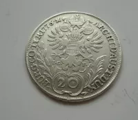 20 Krejcar, ICFA, 1776, M.Terezie, Rakousko
