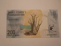 200 Ariary - vodopád, Madagaskar