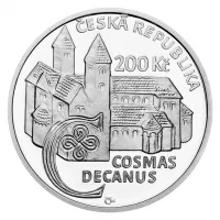 200 Kč(2025-Kosmas), stav PROOF, etue a certifikát