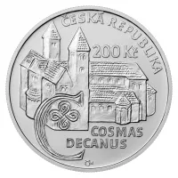 200 Kč(2025-Kosmas), stav PROOF, etue a certifikát