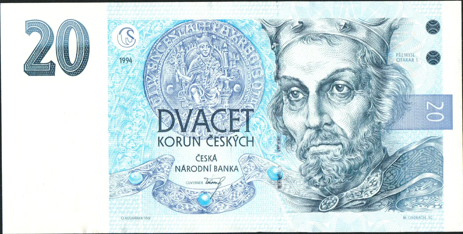 20Kč/1994/, stav 0, série A 68