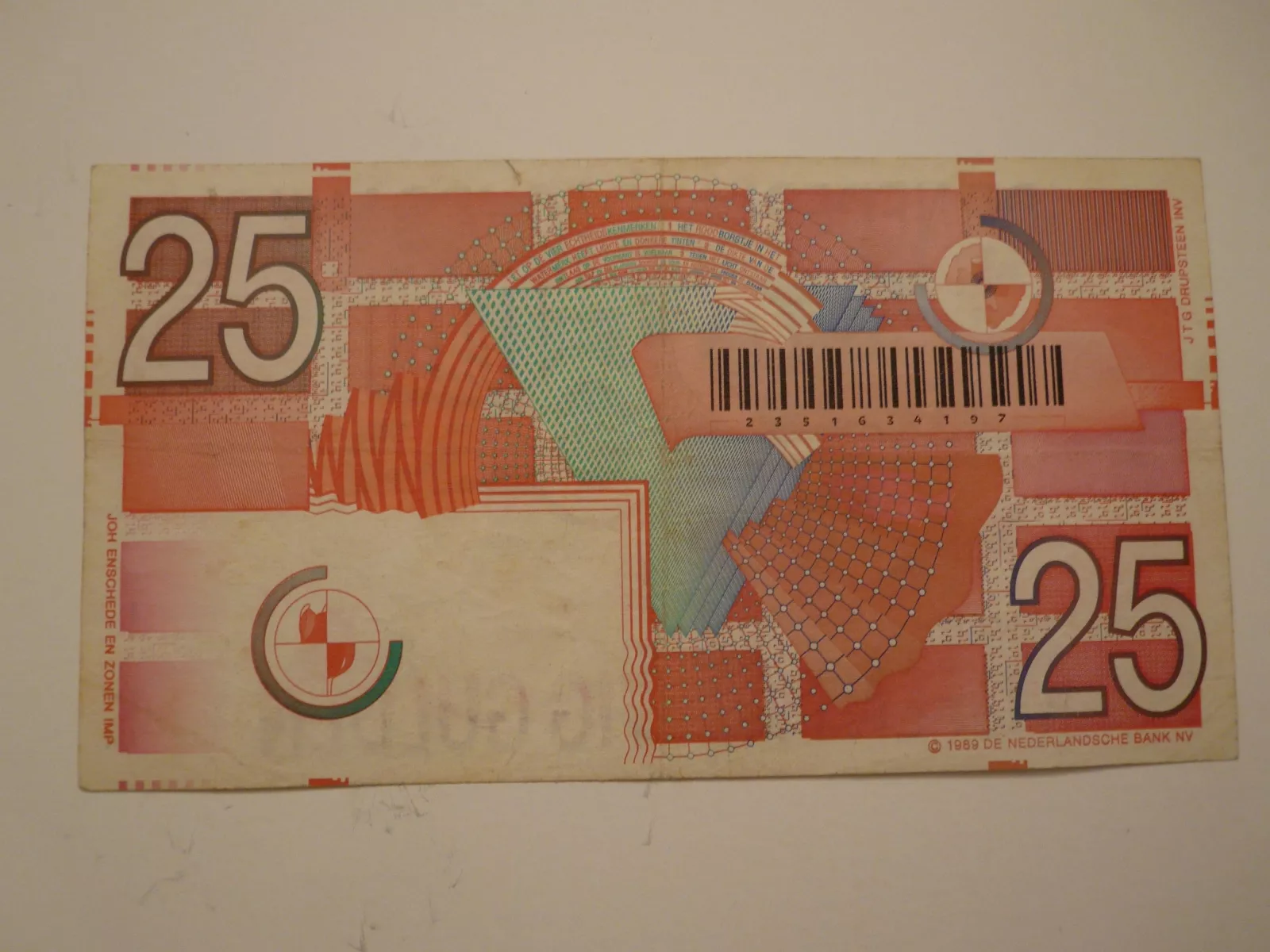25 Gulden, 1989, Nizozemí