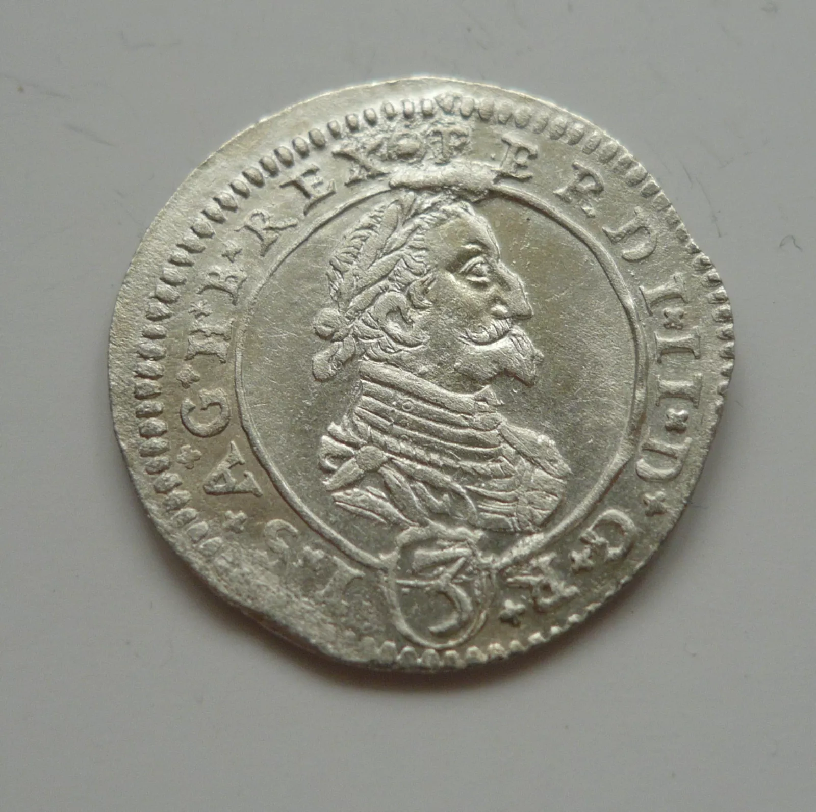 3 Krejcar, 1626, Ferdinand II., Gratz Rakousko