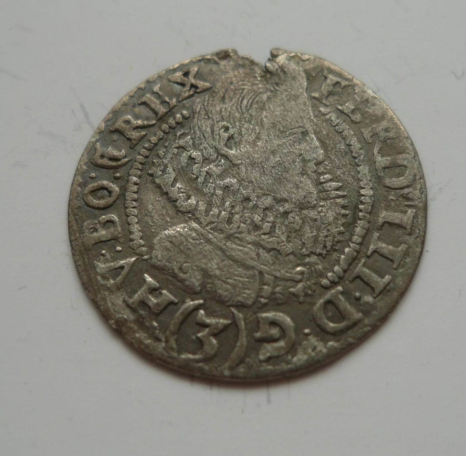 3 Krejcar, 1628, Ferdinand II., Kladsko