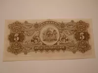 5 Colones, 1903-17, Kostarika