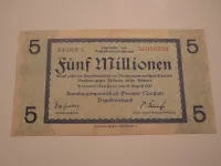 5 mil.Marek, 1923, Německo