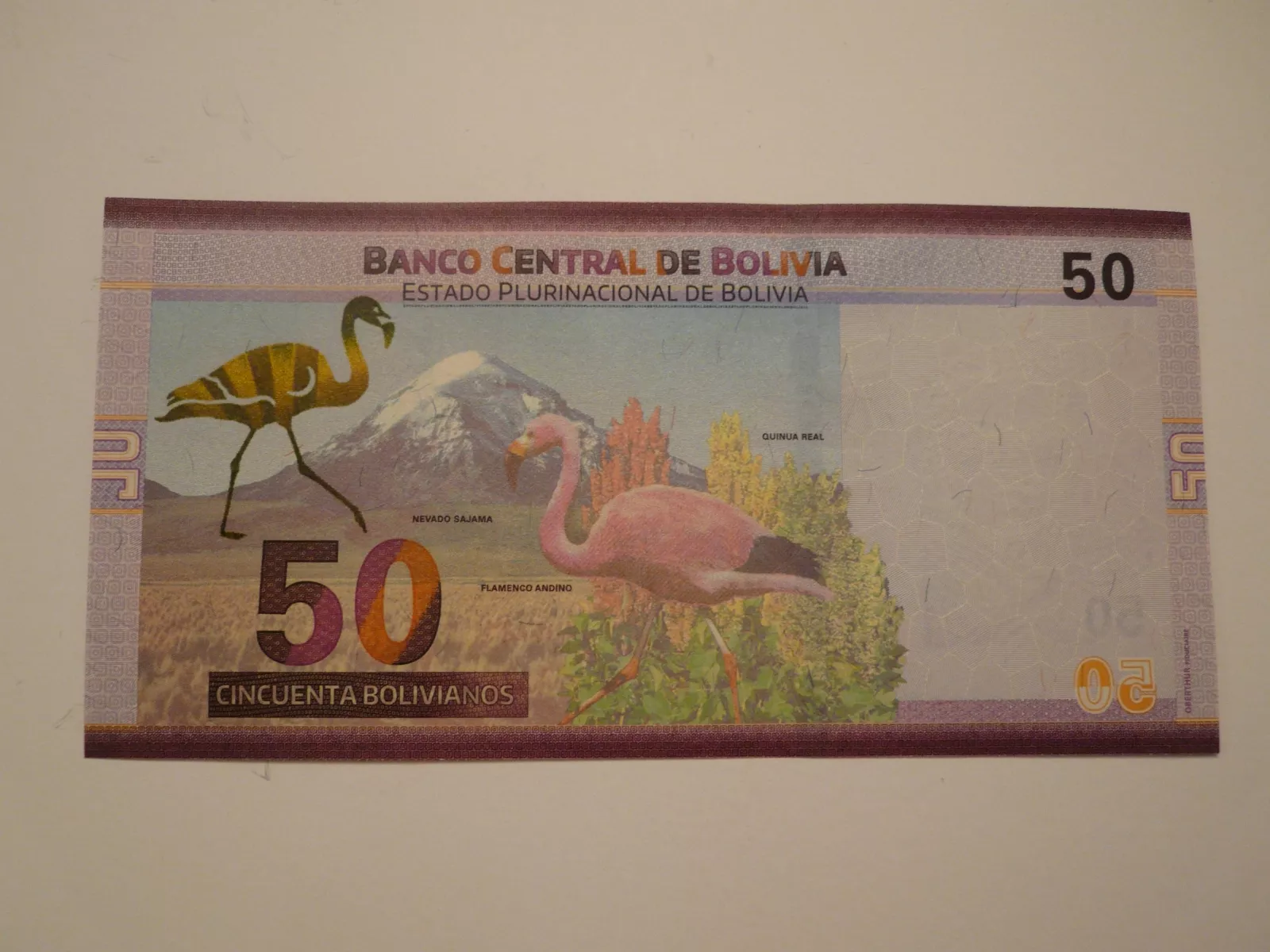 50 Bolivianos, 1986, Bolivie