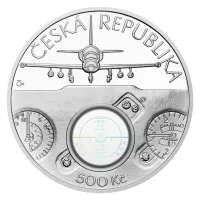 500 Kč(2025-letoun Aero L-39), stav PROOF, etue a certifikát