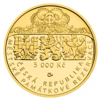 5000 Kč(2025-Městská památková rezervace Štramberk), stav PROOF, etue a certifikát