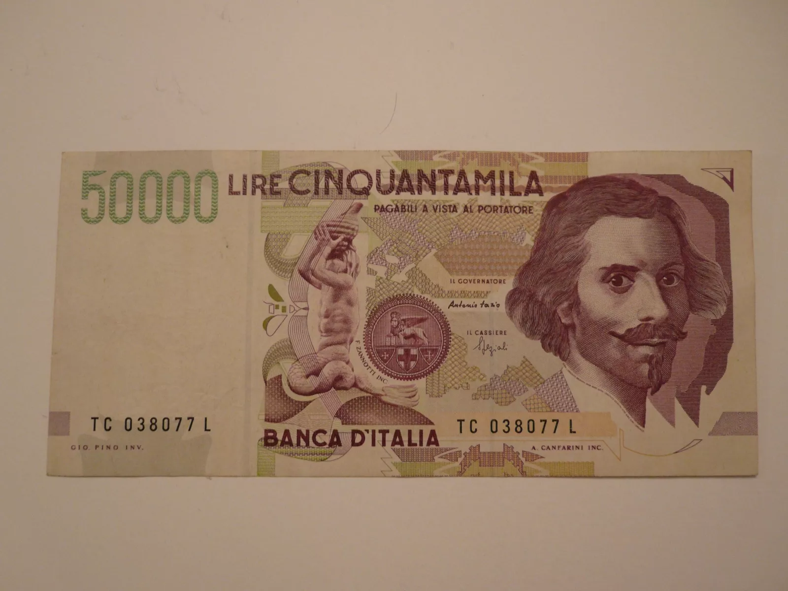 50000 Lir, 1992, Itálie