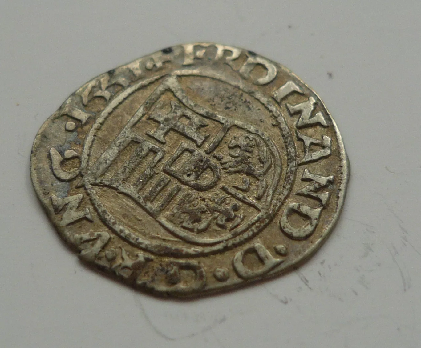 Denár 1551 KB Ferdinand I., Uhry