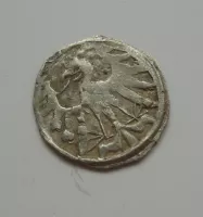 haléř s orlicí, 15.století, Brno