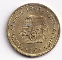 1 cent 1961,Jižní Afrika