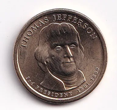 1 dollar,2007,Jefferson,USA