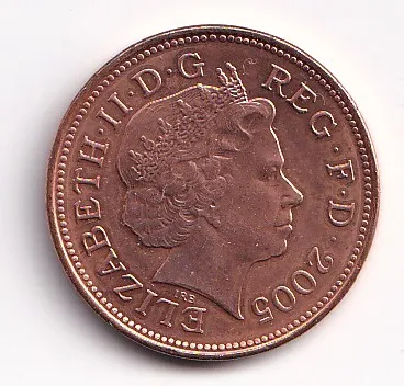 2 pence 2005,V.Británie