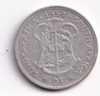 2 schilling 1954,Jižní Afrika