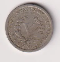 5 cent 1911,USA
