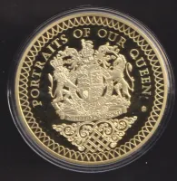 Alžběta II.-portrétní medaile-průměr 70 mm,V.Británie