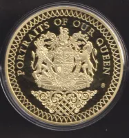 Alžběta II.portrétní medaile-průměr 70 mm,V.Británie