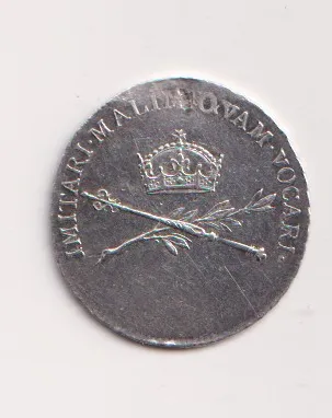 korunovační žeton 1792,Praha,M.Terezie,manželka Františka II 1792,dirka