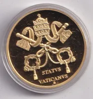 papež Jan Pavel II.,2005,průměr 40 mm,Vatikán