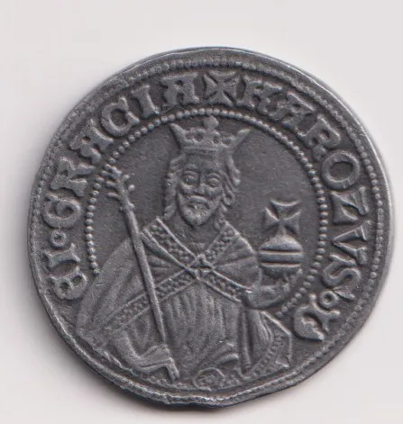 plaketa Karel IV,pražský groš ,ČSR