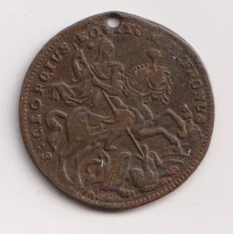 sv.Jiří zabíjí draka,průměr 23 mm