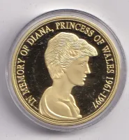 ze života princezny Diany,průměr 40 mm,V.Británie