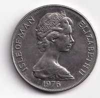 1 crown 1976,Isle of Man