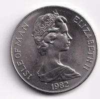 1 crown 1982,Isle of Man