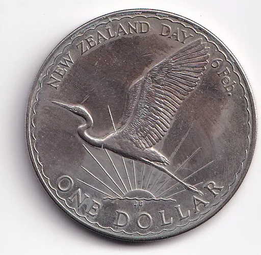 1 dollar 1974,Nový Zéland