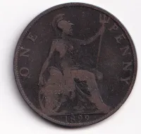 1 penny 1899,V.Británie
