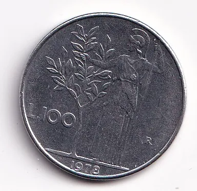 100 lir 1978,Itálie