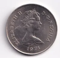 25 pence 1971,Gibraltar