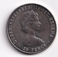 25 pence 1981,Sv.Helena