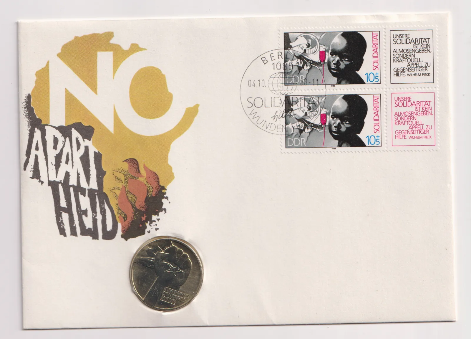 5 marek 1978 plus obálka,NDR