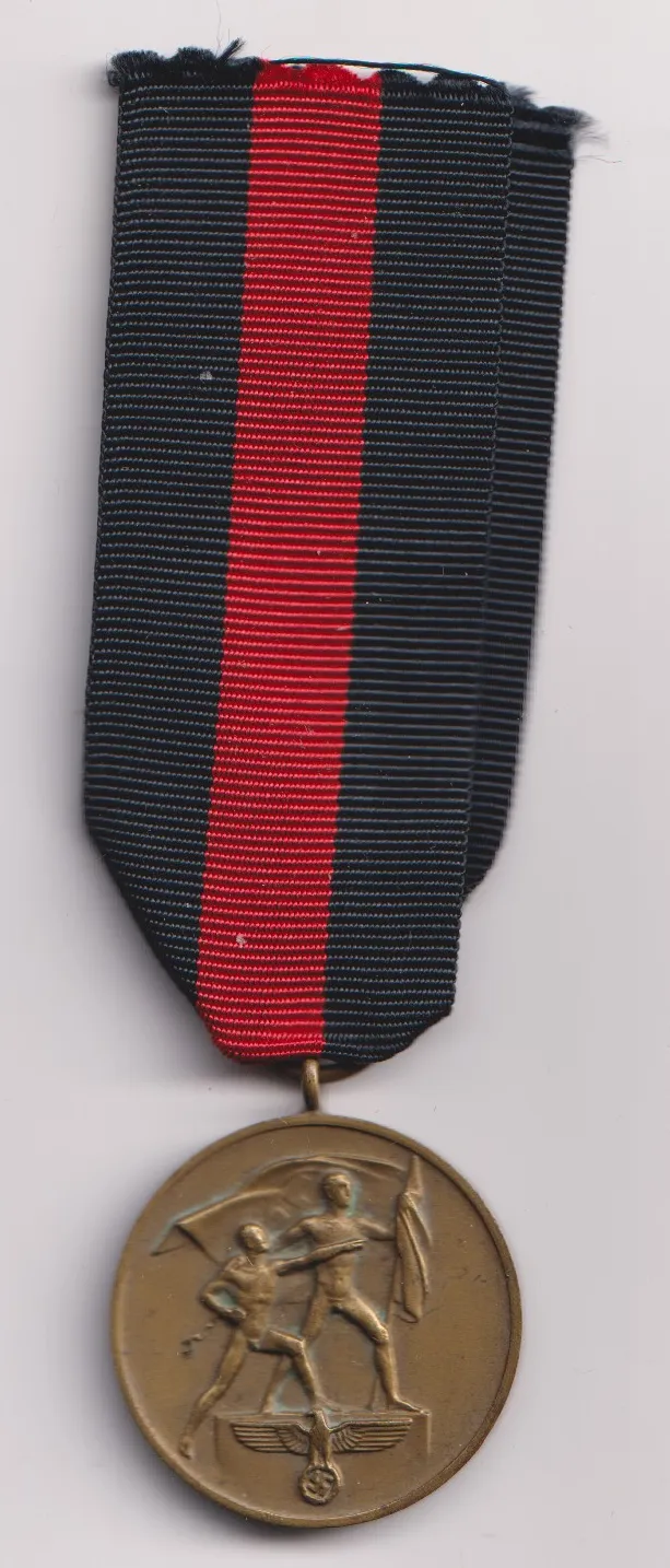 medaile za obsazení Sudet 1938,Německo