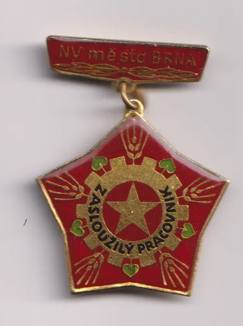 zasloužilý pracovník města Brna,ČSR