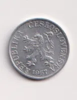 1 haléř 1957,ČSR